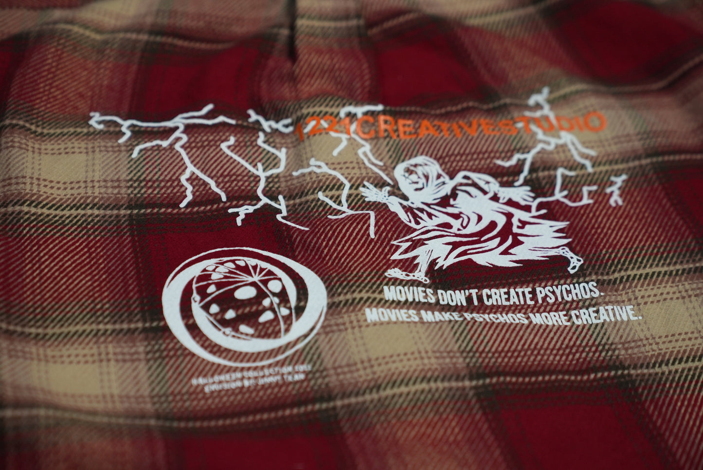 1221 movies don't create psychos - Flannel (Heavyweight w/deep pockets) - Red or Green